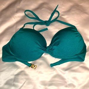 Teal Victoria Secret Swim Top.  Size 34DD. Lightly used.  Good condition.